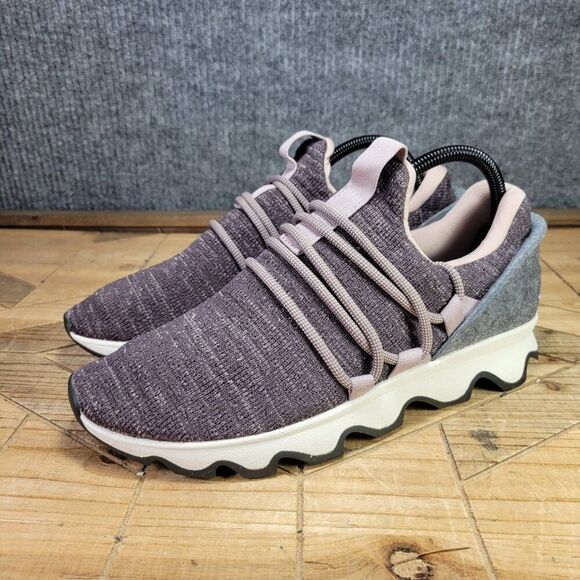 SOREL Kinetic Lace Women's 9.5 Knit Purple Sage Athletic‎ Shoe Comfort Running - Picture 2 of 11